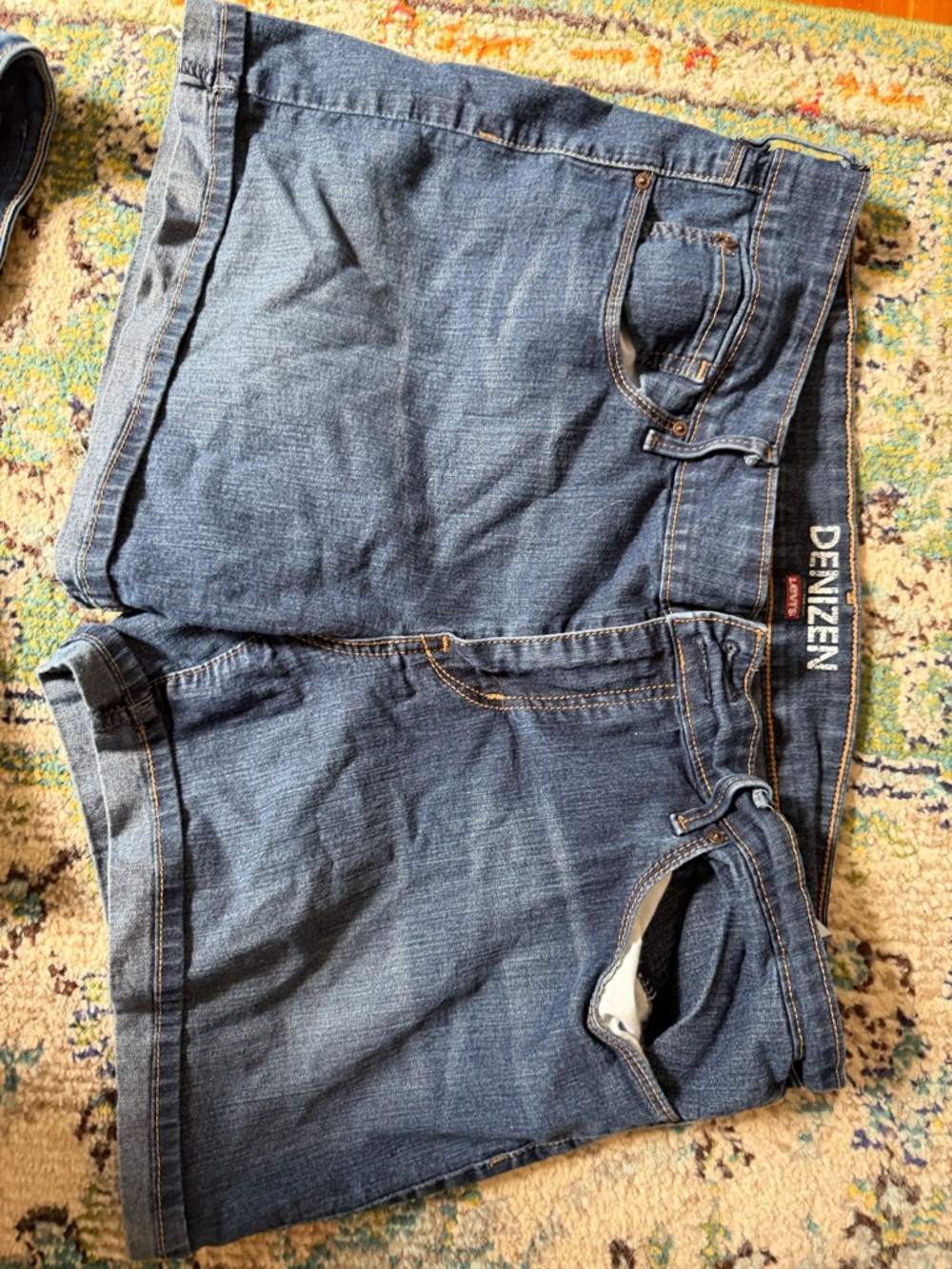 Denizen from Levi's Dark Blue Denim Jean Shorts